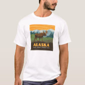 アラスカ州 | Frontier Moose Tシャツ (正面)