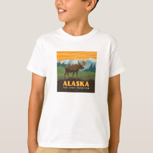 アラスカ州 Frontier Moose Tシャツ