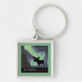 アラスカ州 | Northern Lightsムース キーホルダー (正面)