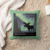 アラスカ州 | Northern Lightsムース クッション (ブランケット)