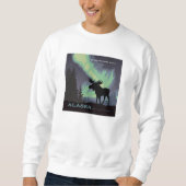 アラスカ州 | Northern Lightsムース スウェットシャツ (正面)