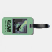 アラスカ州 | Northern Lightsムース ラゲッジタグ (裏面横)