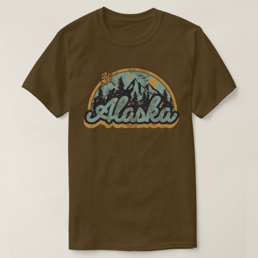 アラスカ州 Tシャツ (デザイン正面)