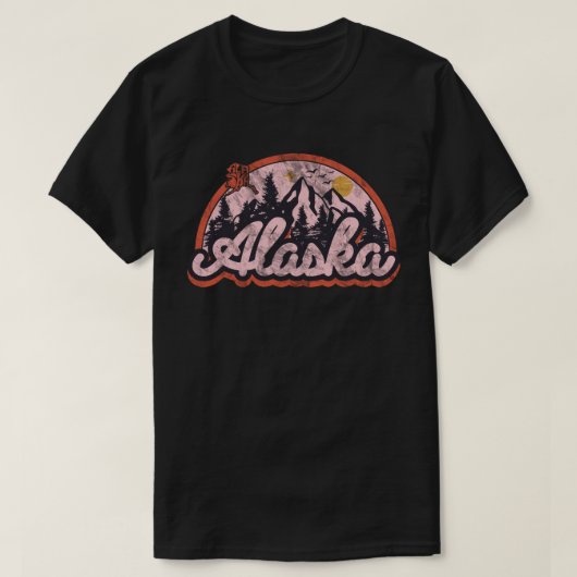 アラスカ州 Tシャツ (デザイン正面)