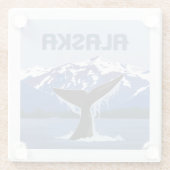 アラスカ州 | Whale Tale ガラスコースター (裏面)