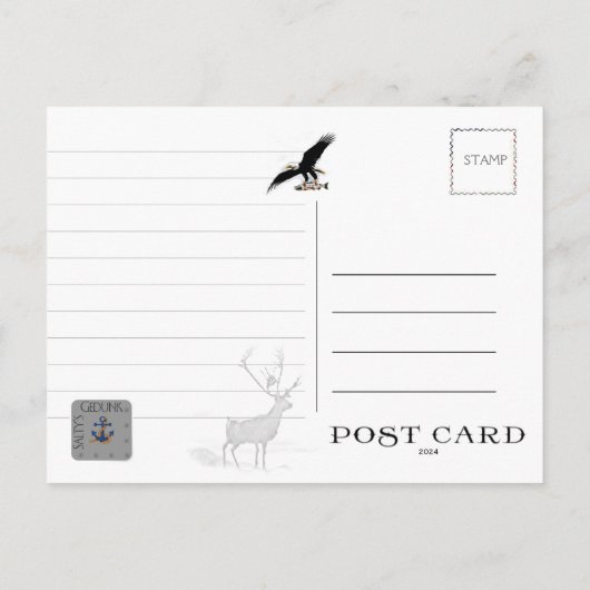 アラスカ州ETCHIKAN – はがき (裏面)