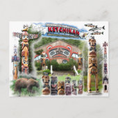 アラスカ州ETCHIKAN – はがき (正面)