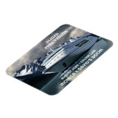 アラスカ巡航船オン海 パーソナライズされた マグネット (左側)