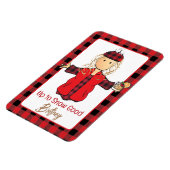 アラスカ巡航船ドアおもしろいことわざ冬雪 マグネット (左側)