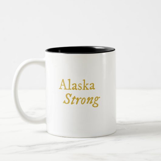 アラスカ強いコーヒーマグ ツートーンマグカップ (左)