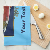 アラスカ戦闘漁師バッジ キッチンタオル (四つ折り)