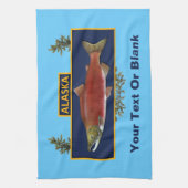 アラスカ戦闘漁師バッジ キッチンタオル (縦)