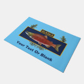 アラスカ戦闘漁師バッジ ドアマット (アングル)