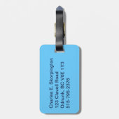 アラスカ戦闘漁師バッジ ラゲッジタグ (裏面縦)