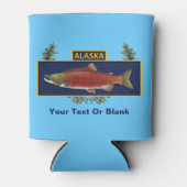 アラスカ戦闘漁師バッジ 缶クーラー (正面)