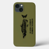アラスカ戦闘魚釣り退役軍人ケースメイトiPhone Cas Case-Mate iPhoneケース (裏面)