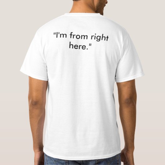 アラスカ手 Tシャツ (裏面)