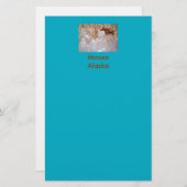 アラスカ文房具でムース 便箋 (正面/裏面)