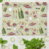 アラスカ料理グリズリーハニーキッチンタオル キッチンタオル (折り畳み)