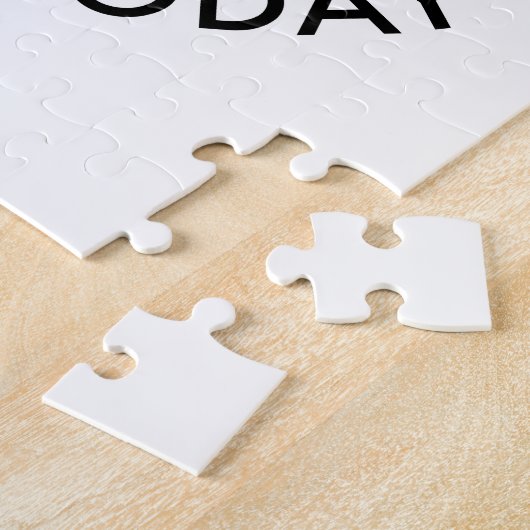 アラスカ旅行のロゴ ジグソーパズル (側面)