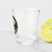 アラスカ旅行アートバッジ ショットグラス (右)