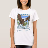 アラスカ旅行パッチ Tシャツ (正面)