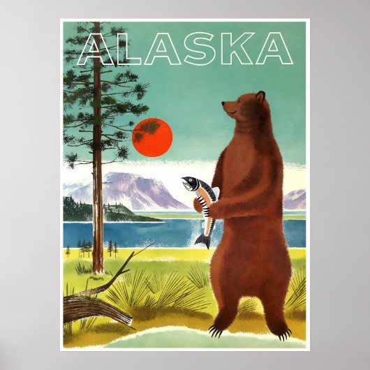 アラスカ旅行ポスター ポスター (正面)