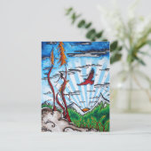 アラスカ旅行芸術はがき、アラスカを訪問！ ポストカード (スタンド正面)