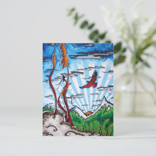 アラスカ旅行芸術はがき、アラスカを訪問！ ポストカード (スタンド正面)