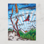 アラスカ旅行芸術はがき、アラスカを訪問! ポストカード (正面)