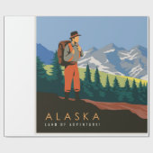 アラスカ旅行 ラッピングペーパー (フラット)