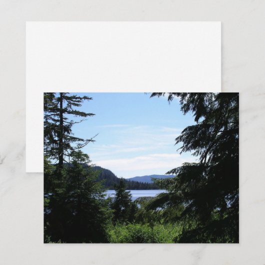 アラスカ景観美しいアラスカ写真 (正面/裏面)