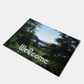 アラスカ景観美しいアラスカ写真 ドアマット (アングル)