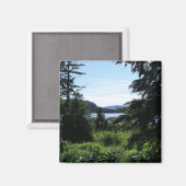 アラスカ景観美しいアラスカ写真 マグネット (正面/裏面)