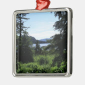 アラスカ景観美しいアラスカ写真 メタルオーナメント (左)