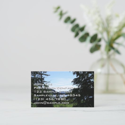 アラスカ景観美しいアラスカ写真 名刺 (スタンド正面)