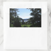 アラスカ景観美しいアラスカ写真 長方形シール (バッグ)