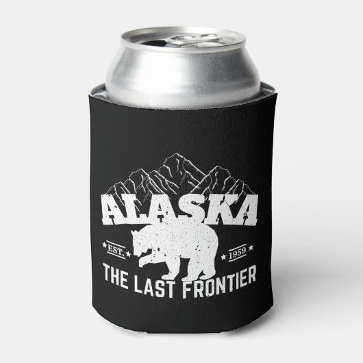 アラスカ最後のフロンティアホッキョクグマ 缶クーラー (缶正面)
