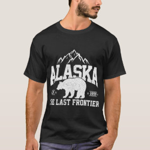アラスカ最後のフロンティアEST 1959年グリズリー・ベア・モウ Tシャツ