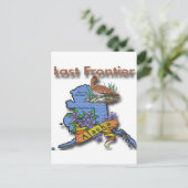 アラスカ最後の辺境の鳥の花 ポストカード (スタンド正面)