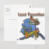 アラスカ最後の辺境の鳥の花 ポストカード (正面/裏面)