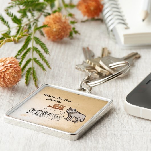 アラスカ最後の辺境 キーホルダー (側面)