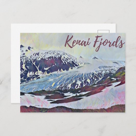 アラスカ毛内氷河の写真はがき ポストカード (正面/裏面)