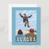 アラスカ毛布トスヴィンテージ旅行バロー ポストカード (正面/裏面)