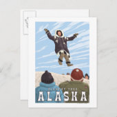 アラスカ毛布トスヴィンテージ旅行バロー ポストカード (正面/裏面)