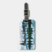 アラスカ水彩山水 ラゲッジタグ (正面縦)