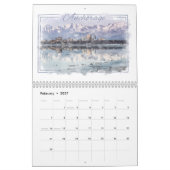 アラスカ水彩12カ月カレンダー カレンダー (2月 2027)