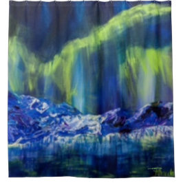 アラスカ氷河シャワーカーテン シャワーカーテン