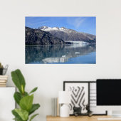 アラスカ氷河プリント ポスター (ホームオフィス)