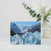 アラスカ氷河ベイの風景の写真 ポストカード (スタンド正面)